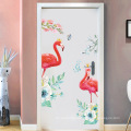 Wholesale Removable Flamingo Home Decor Waterproof PVC Colorful Wall Sticker